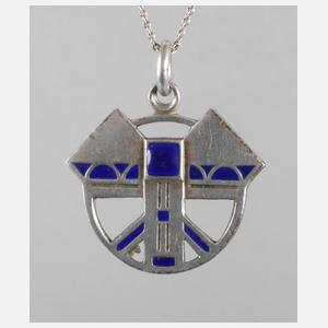 Emailleanhänger an Kette