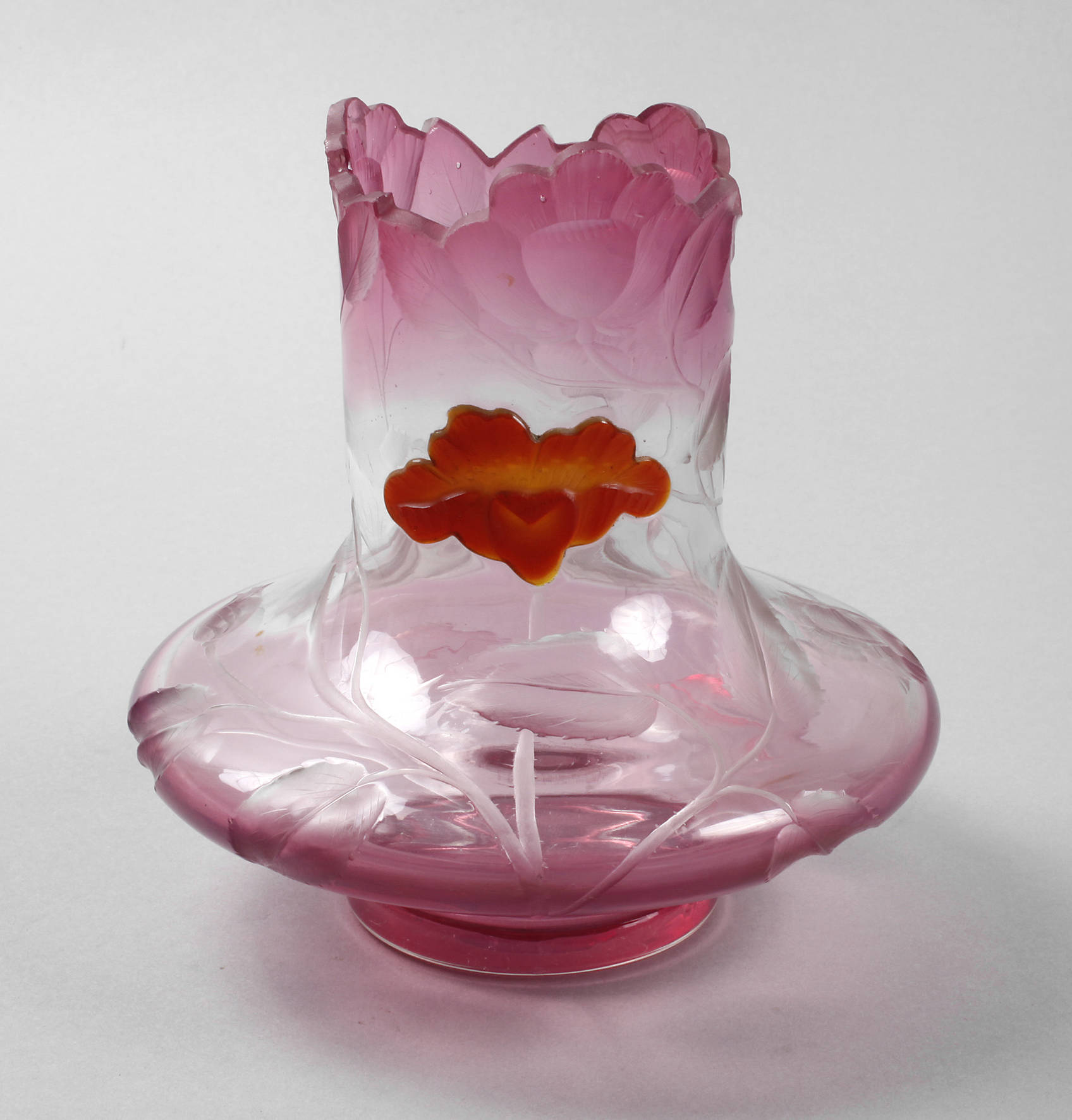 Moser Karlsbad Vase ”Rosenblüten”