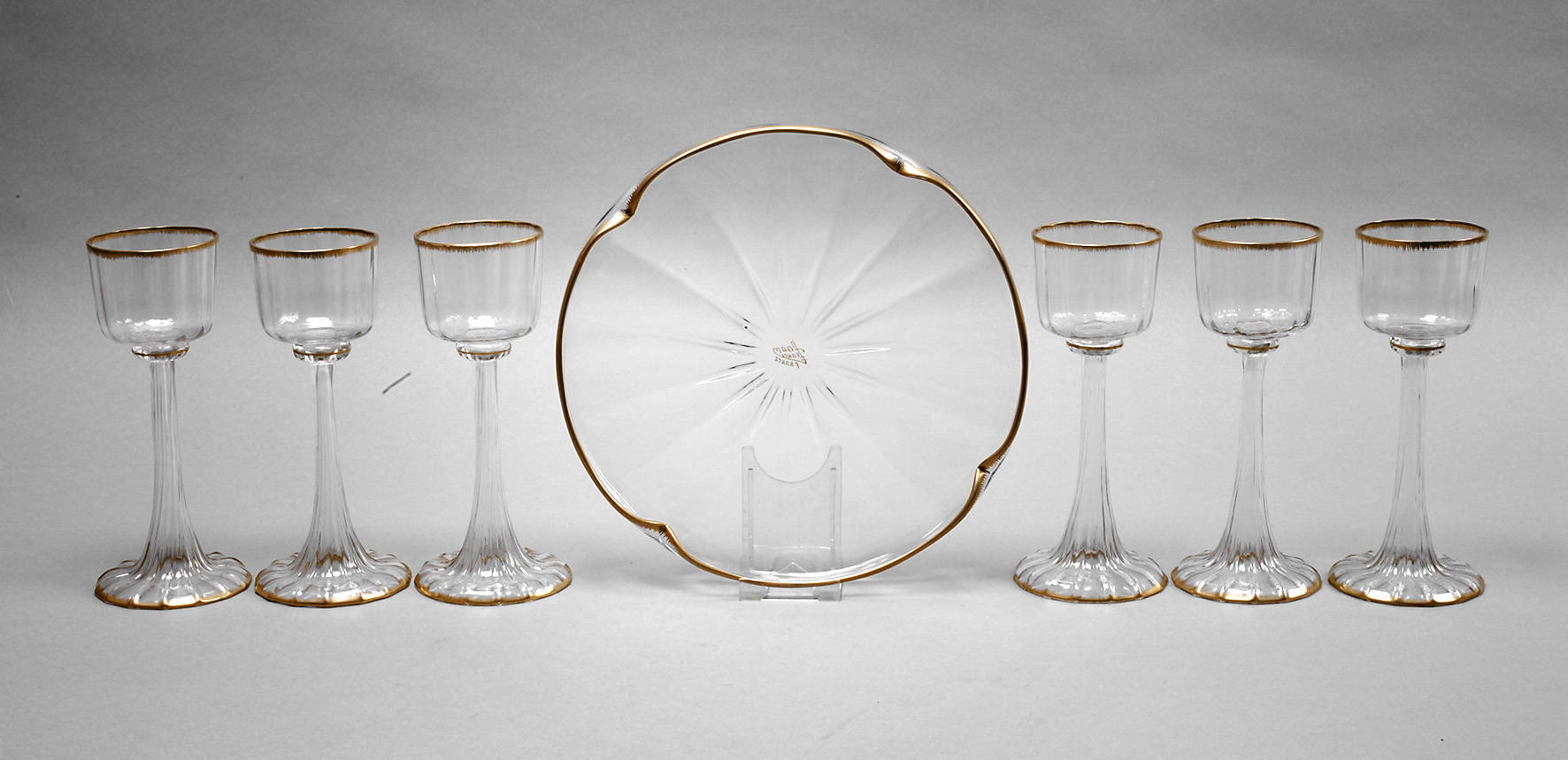 Daum Nancy Gläserset mit Schale