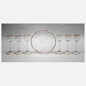 Daum Nancy Gläserset mit Schale