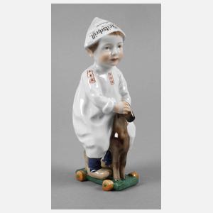 Meissen ”Kind, auf einem Holzpferd reitend”