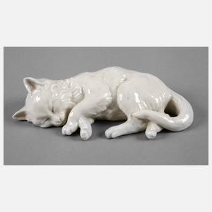 Nymphenburg ”Kätzchen, liegend”