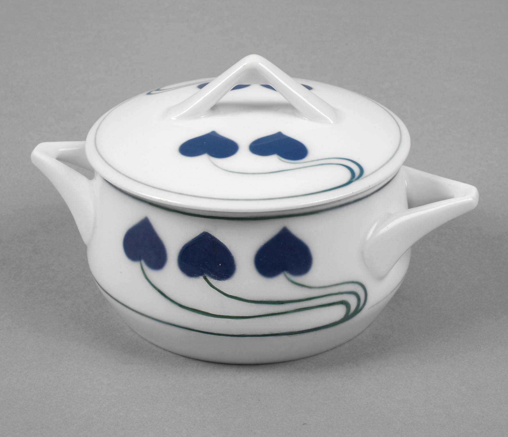 Rosenthal Zuckerdose Herzblattdekor