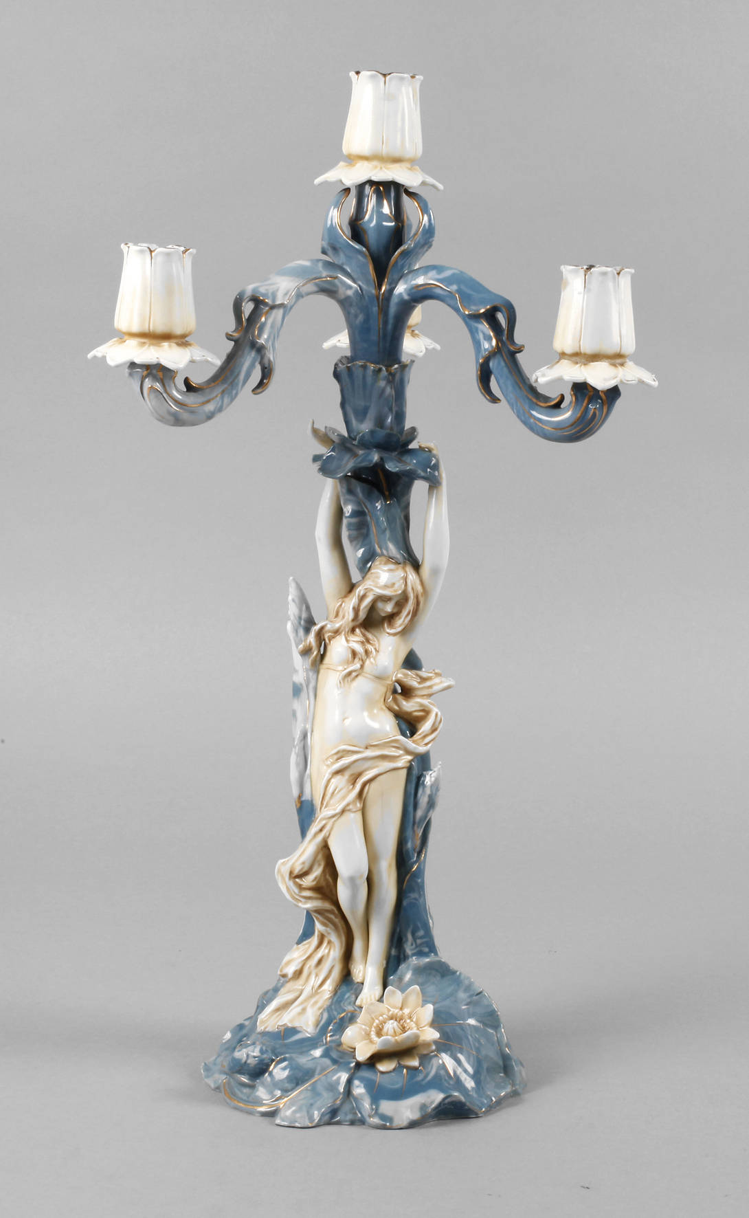 Karl Ens Volkstedt figürlicher Leuchter