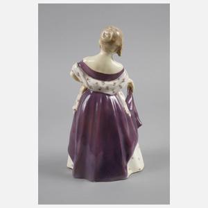 Goldscheider Wien stehendes Biedermeier Mädchen