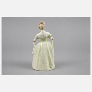 Goldscheider Wien stehendes Biedermeiermädchen