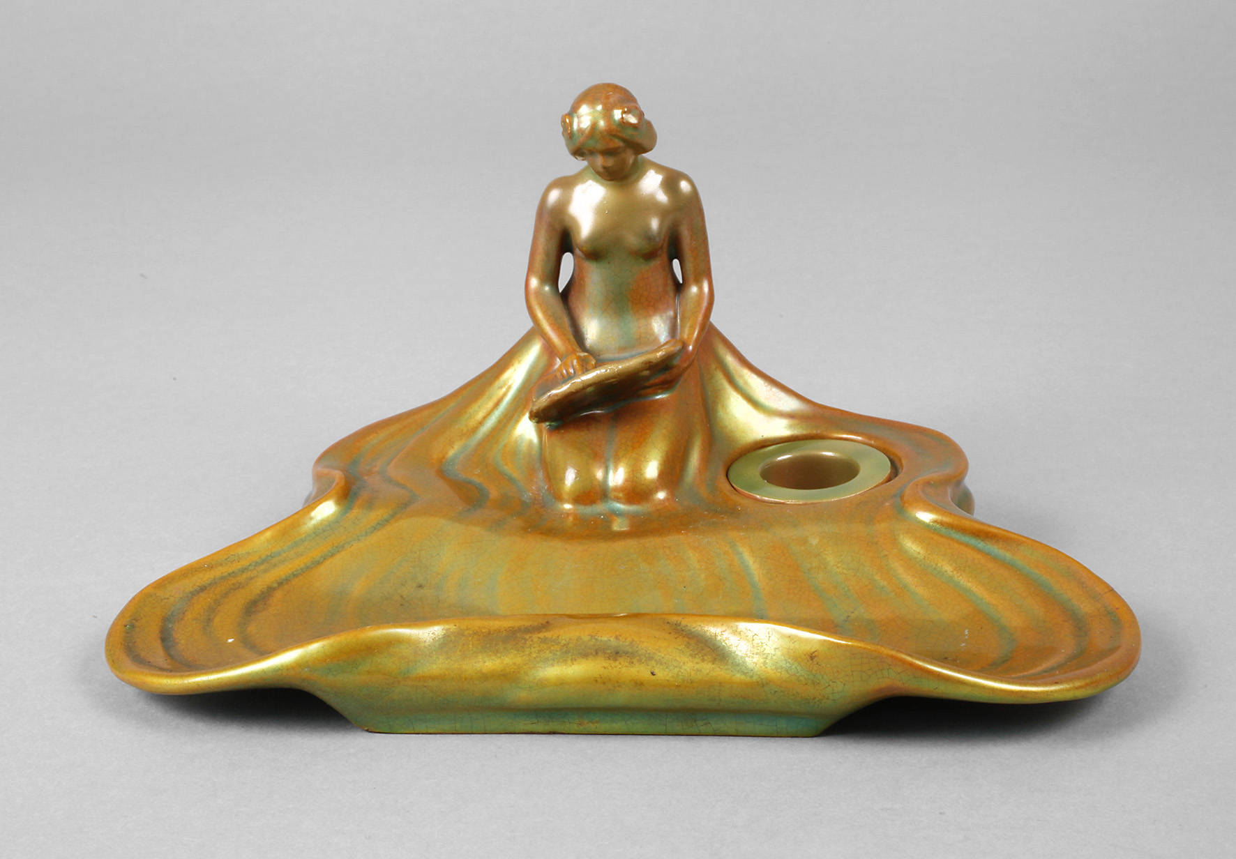 Zsolnay Pecs Schreibzeug Jugendstil