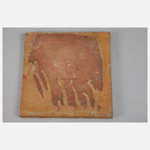 Fünf Jugendstilfliesen