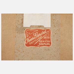 Seidenwebbild nach Alfons Mucha