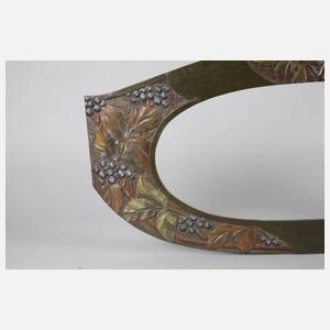 Ovaler geschnitzer Jugendstilrahmen um 1910