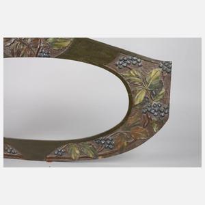 Ovaler geschnitzer Jugendstilrahmen um 1910