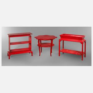 Drei Kleinmöbel Art déco