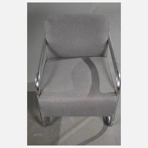 Paar Sessel Stahlrohr