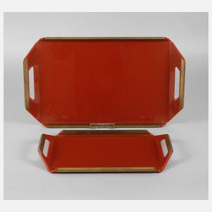 Zwei Tabletts Art déco