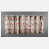 Acht Wandlampen Art déco111