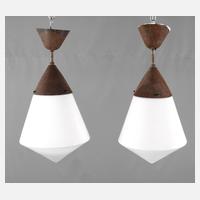 Paar Deckenlampen Art déco111