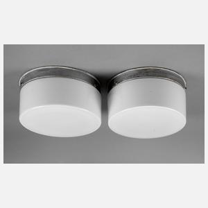 Paar Deckenlampen Art déco
