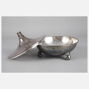 Silber Deckeldose Art déco