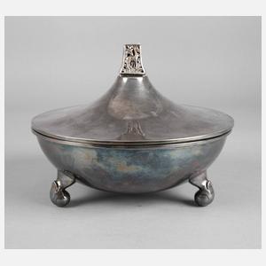 Silber Deckeldose Art déco