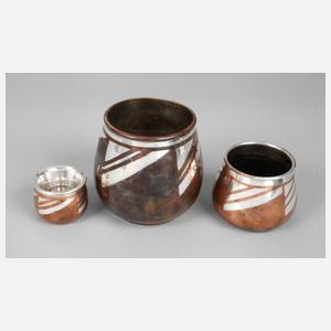 Christofle drei Vasen Art déco