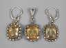 Anhänger und Ohrhänger mit Citrinen