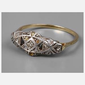 Damenring mit Diamanten