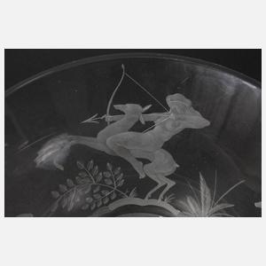 Art déco-Schale mit Amazone