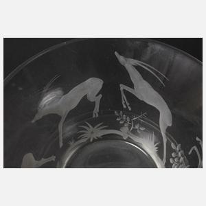 Art déco-Schale mit Amazone