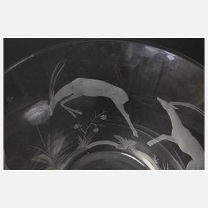 Art déco-Schale mit Amazone