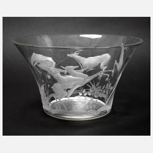 Art déco-Schale mit Amazone