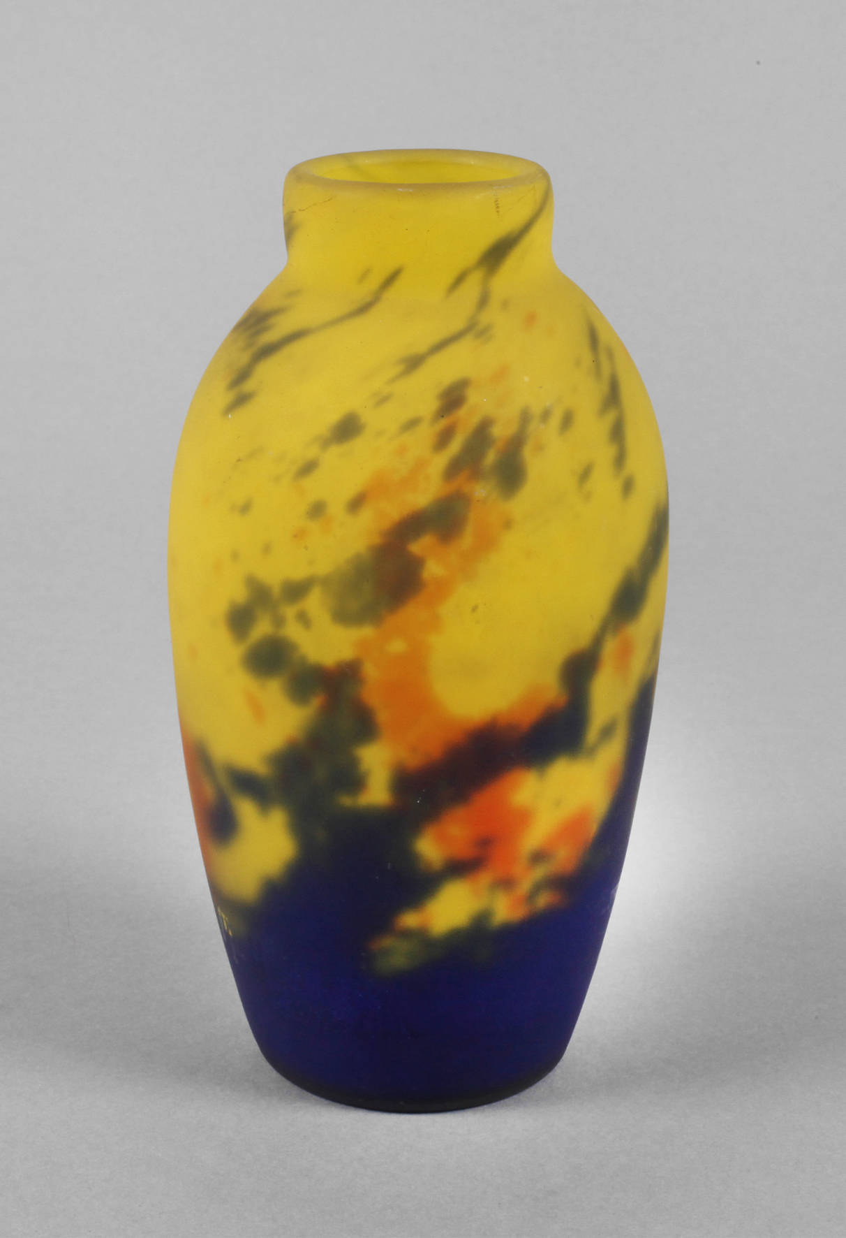 Muller Frères Vase mit Pulvereinschmelzungen