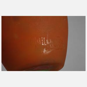 Muller Frères Vase mit Pulvereinschmelzungen