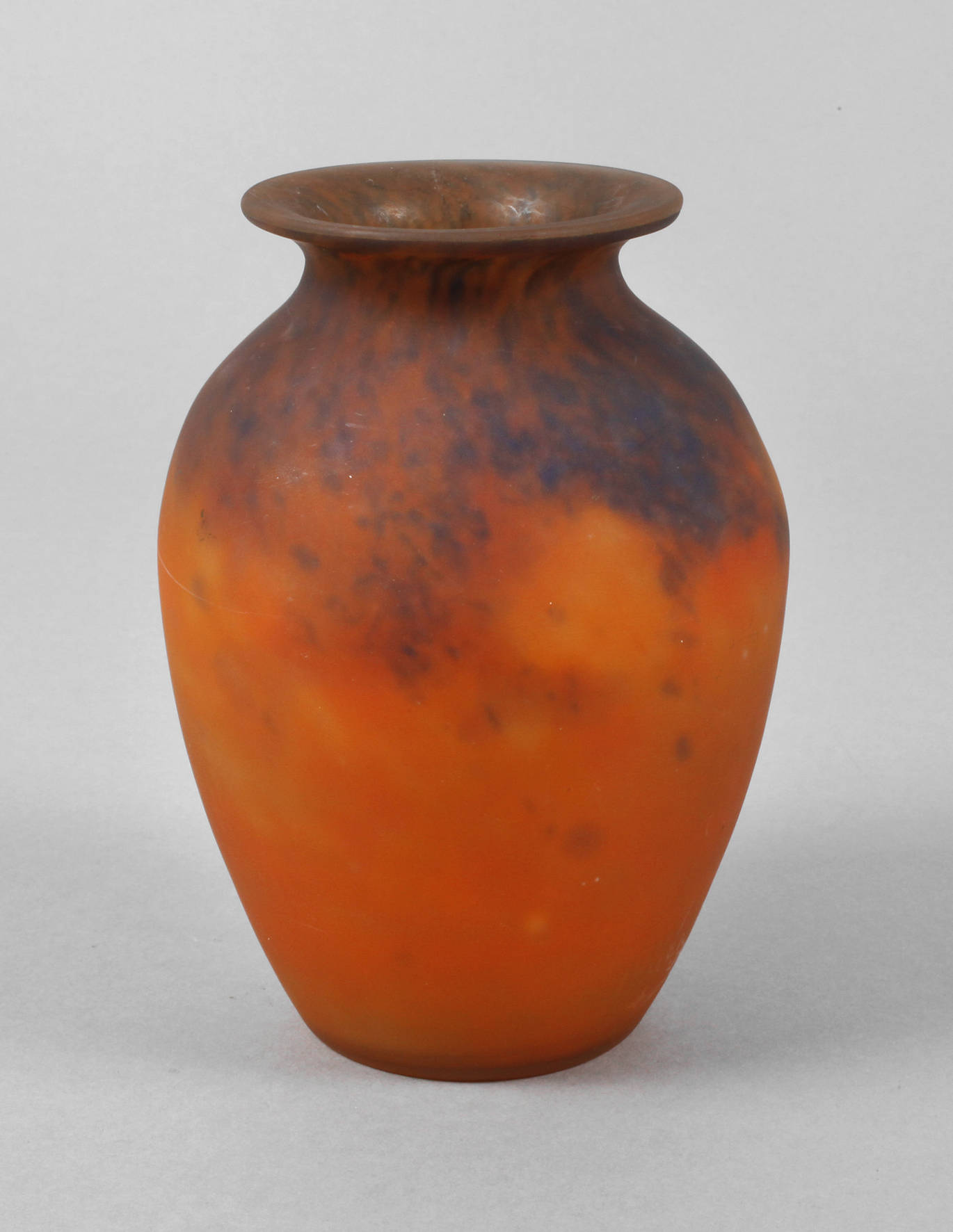 Muller Frères Vase mit Pulvereinschmelzungen