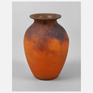 Muller Frères Vase mit Pulvereinschmelzungen