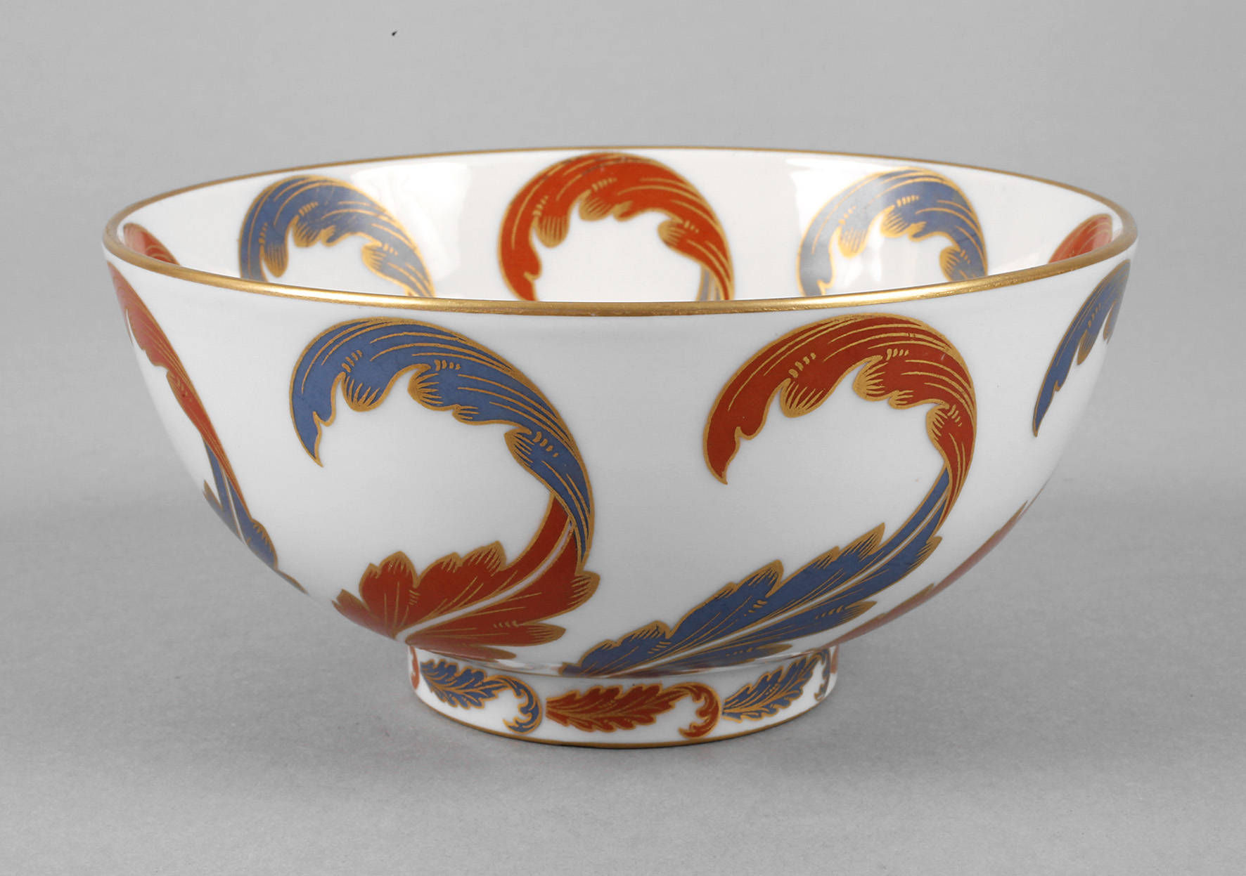 Richard Ginori Mailand Schale mit Blattdekor