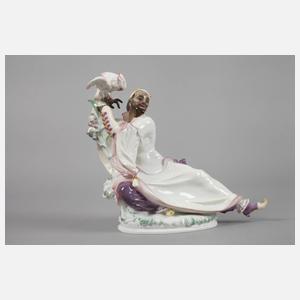 Meissen ”Mohr mit Kakadu”