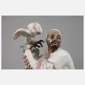 Meissen ”Mohr mit Kakadu”