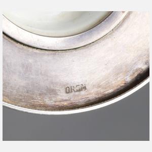 Rosenthal Paar Eierbecher mit Silberfuß