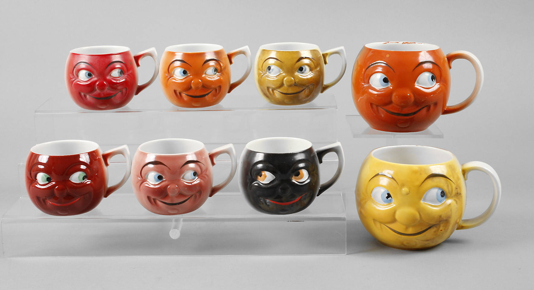 Thüringen Konvolut Gesichtertassen