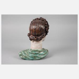 Goldscheider Wien Büste Frauenkopf