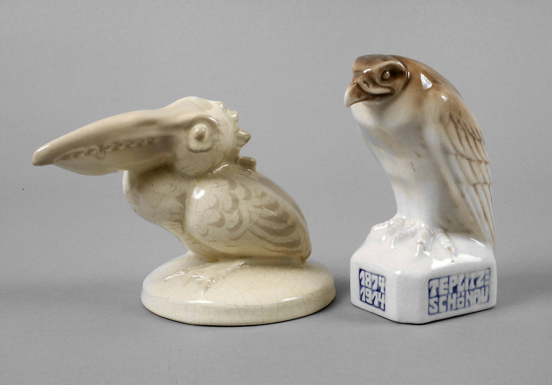 Zwei Vogelfiguren