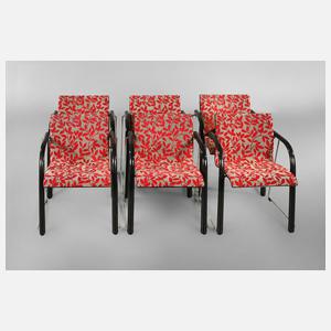 Sechs Stühle Thonet