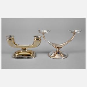 Silber zwei Kerzenleuchter