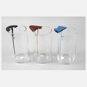 Murano drei Künstlervasen Alfredo Barbini