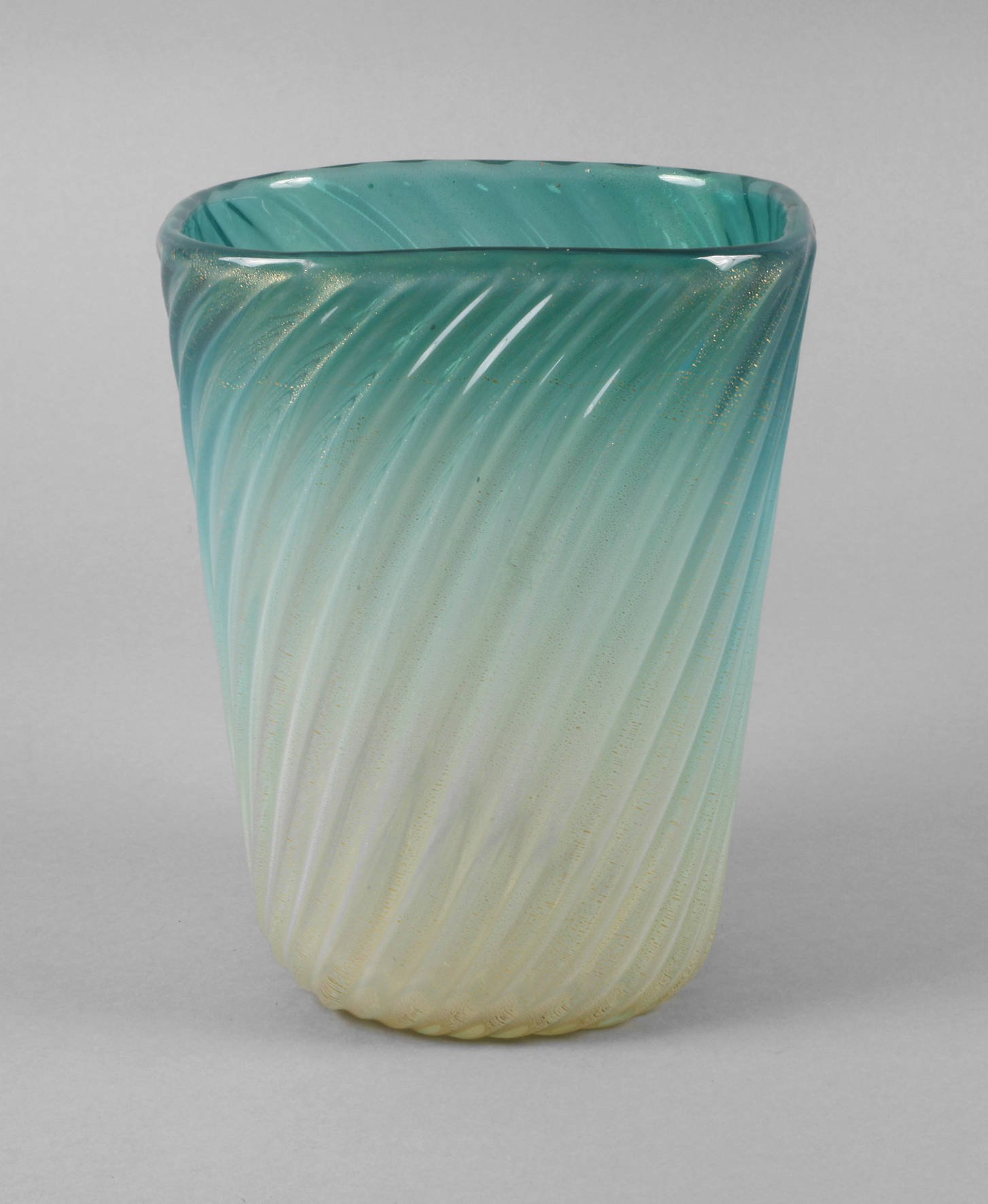 Murano Vase Goldflitterdekor
