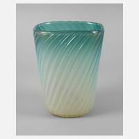 Murano Vase Goldflitterdekor111