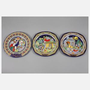 Rosenthal neun Weihnachtsteller