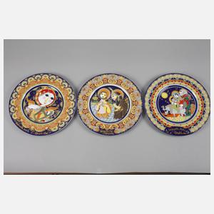 Rosenthal neun Weihnachtsteller