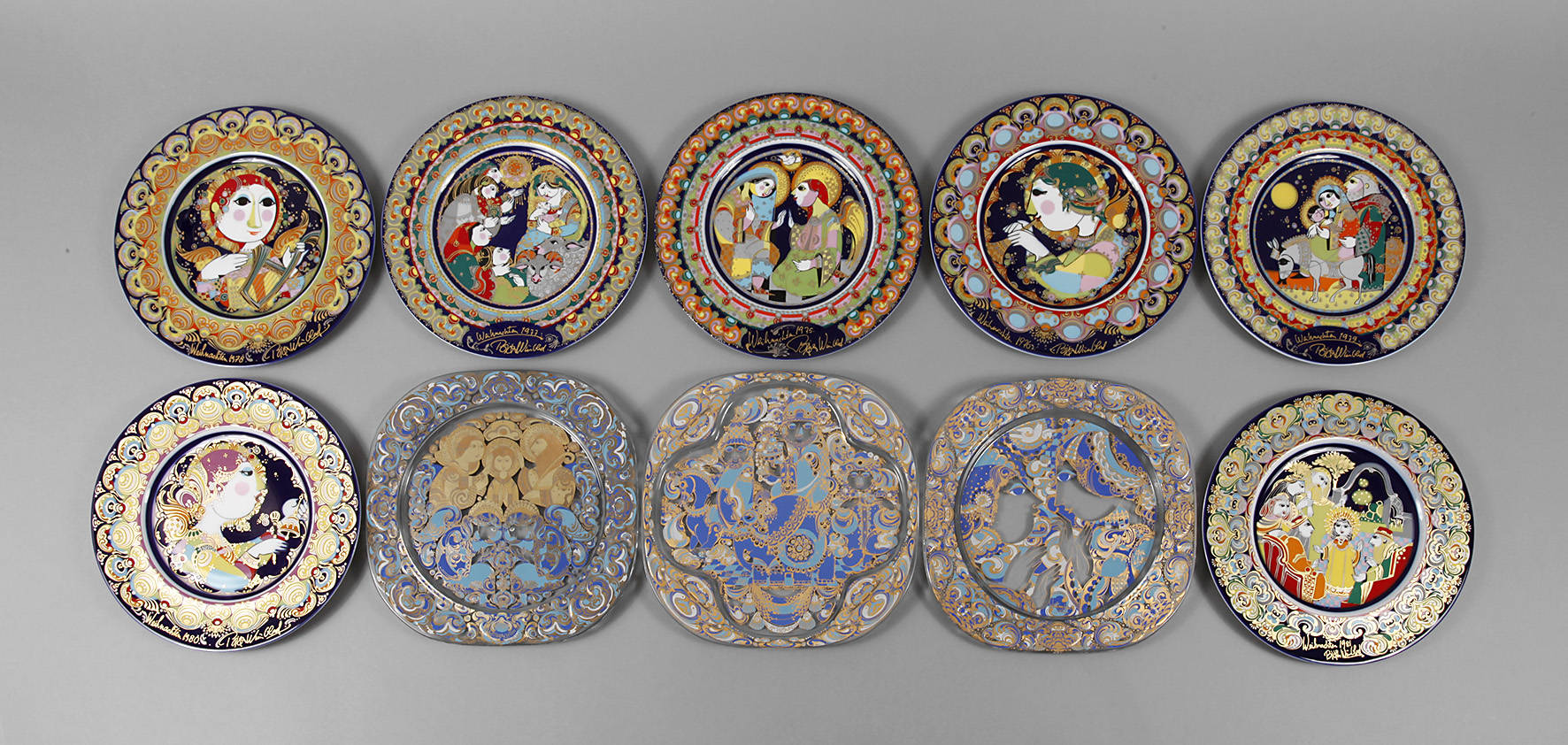 Rosenthal zehn Weihnachtsteller