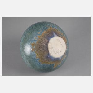 Wendelin Stahl Vase Kristallglasur